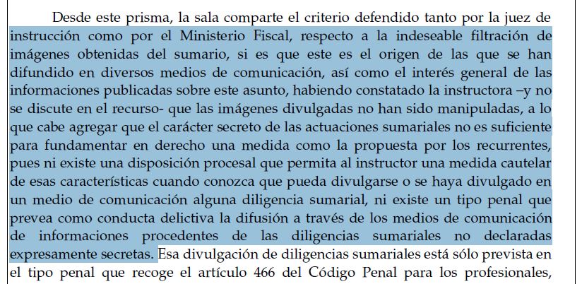 La Audiencia de Almería no ve delito en la difusión de las imágenes de las cámaras del centro de menores de Purchena