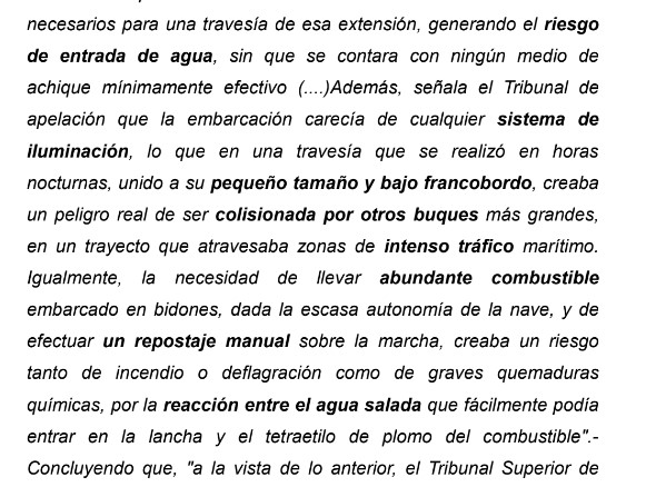 Absolución por dudas sobre quién patroneaba una patera
