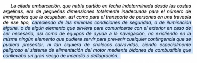 TSJA rebaja la condena al patrón de una patera porque quería también quería migrar