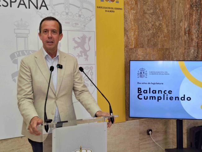 El subdelegado destaca que las obras del AVE están al 67%