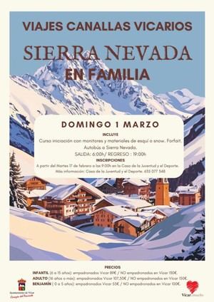 Viajes Canallas organiza jornada familiar de esquí en Sierra Nevada