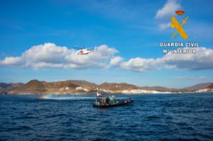 Simulacro de emergencia hiperbárico en las costas de Almería