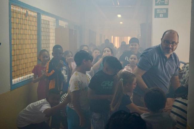 El Colegio Virgen De La Paz Abre En Vícar en las Jornadas De Prevención De Incendios