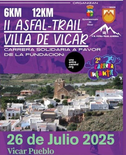 Vícar acoge la II Asfaltrail el 26 de julio