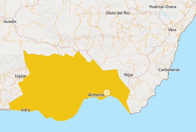 Almería está en alerta amarilla por altas temperaturas