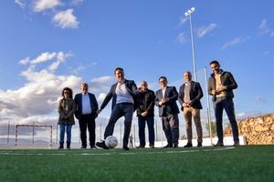 Turrillas estrena un campo de fútbol sala de césped artificial gracias a inversiones provinciales