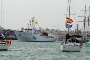 Jornadas de puertas abiertas del buque 'Tofiño' en el Puerto de Almería el 16 y 17 de mayo
