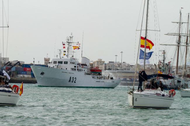 Jornadas de puertas abiertas del buque 'Tofiño' en el Puerto de Almería el 16 y 17 de mayo
