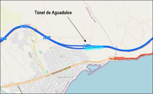 6,4 millones de euros para mejorar la seguridad del túnel de Aguadulce en la A-7