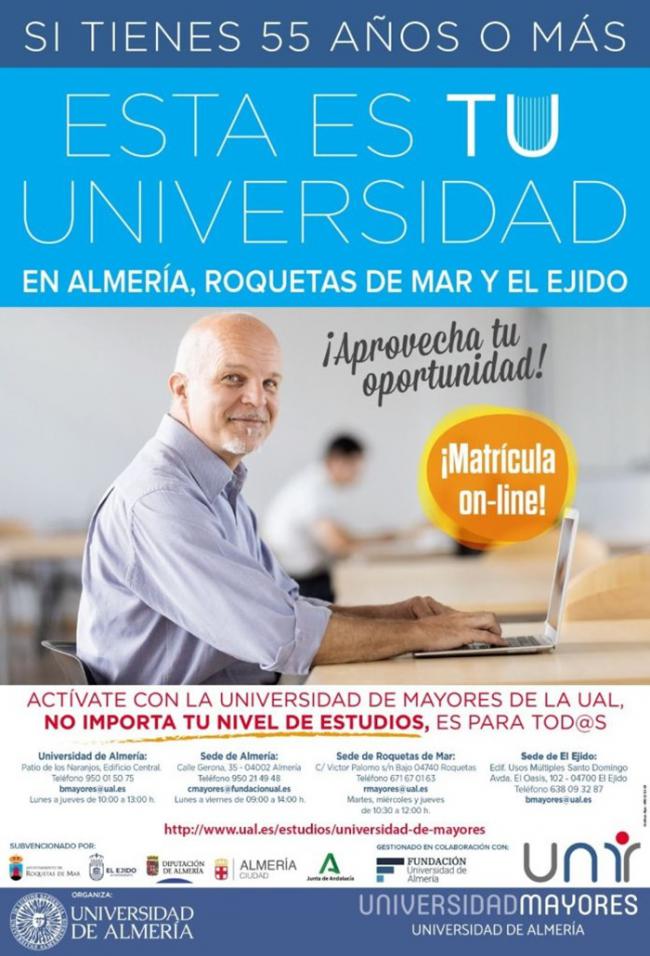 El Ejido abre punto de información para matriculación en Universidad de Mayores
