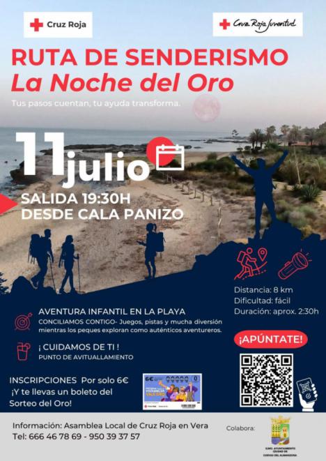 Cruz Roja Vera organiza una noche mágica de senderismo bajo la luz de luna