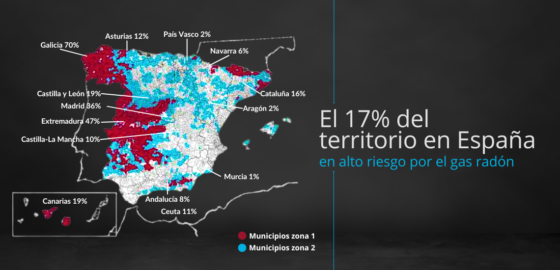 ¿En qué pueblos de Almería está el peligroso gas radón?