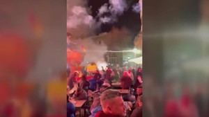 Niños heridos por fuegos artificiales en la cremà de una falla en Alberic