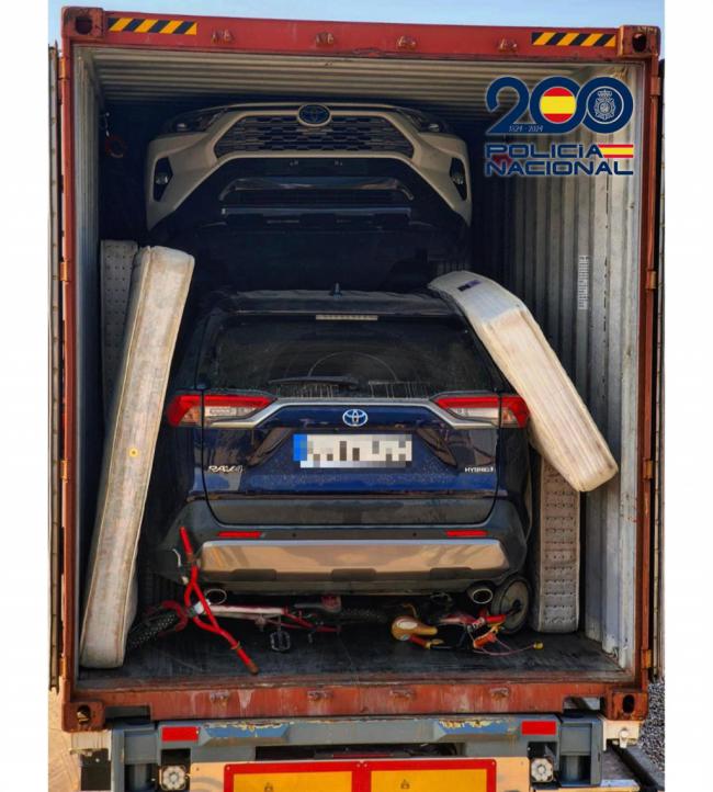 Huércal-Overa era base logística de una red internacional de robo de coches con destino a África