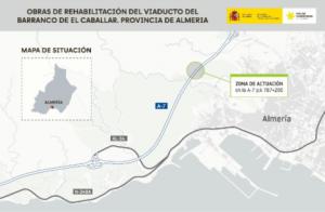 Licitan obras de rehabilitación del viaducto del Barranco de El Caballar