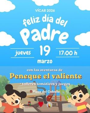Vícar organiza un evento familiar por el Día del Padre con teatro y actividades gratuitas