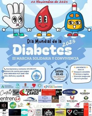 Vícar organiza la III Marcha Solidaria por el Día Mundial de la Diabetes