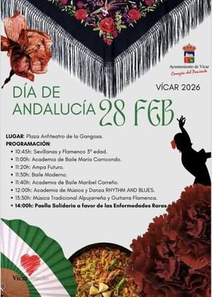 Vícar festejará el Día de Andalucía con arte y solidaridad
