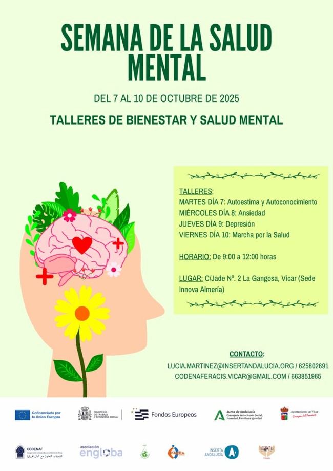 Vícar lanza semana de actividades por la salud mental