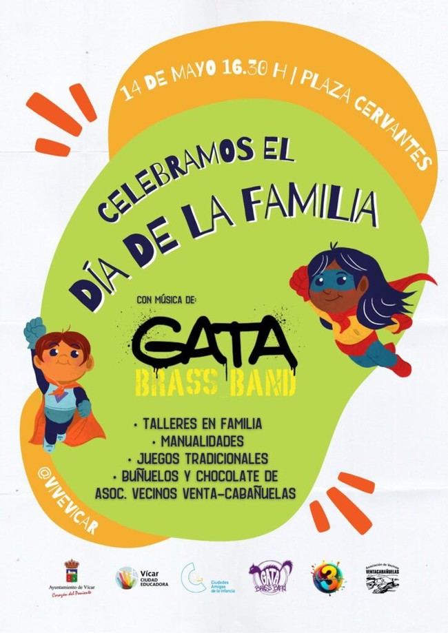 Vícar celebra el Día Internacional de las Familias con talleres y música en vivo