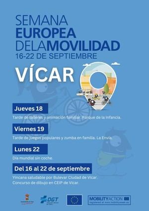 Vícar celebra la Semana Europea de la Movilidad con actividades familiares