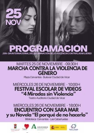 Vícar organiza movilización masiva por el 25N contra la violencia de género