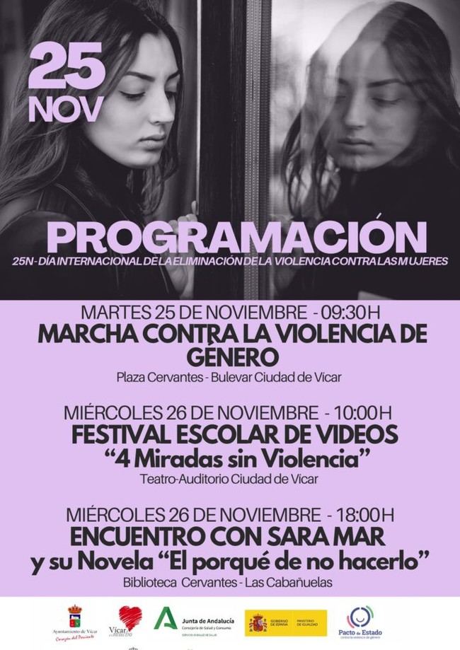Vícar organiza movilización masiva por el 25N contra la violencia de género