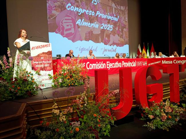 Carmen Vidal, reelegida secretaria general de UGT Almería con el 96,47% de apoyos