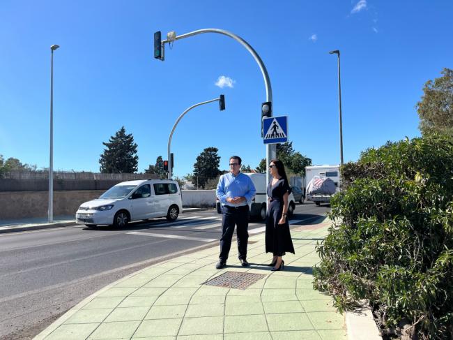 Ayuntamiento y Diputación mejoran la seguridad vial en los accesos a la barriada de Retamar