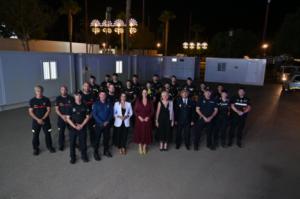 La alcaldesa destaca la mejora del Puesto de Mando Avanzado de Feria