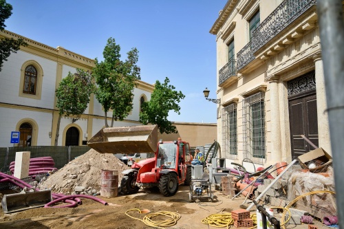 Cambios en la circulación por las obras de remodelación de la Plaza de la Administración Vieja