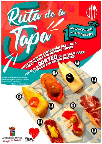 V Ruta de la Tapa en Vícar: trece bares compiten por el premio