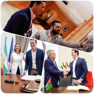 Los nuevos alcaldes de Arboleas, Zurgena y Albox reciben la visita del presidente de la Diputación