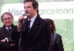 El Alcalde asiste en Barcelona a la inauguración de la plaza dedicada a la Bella Dorita