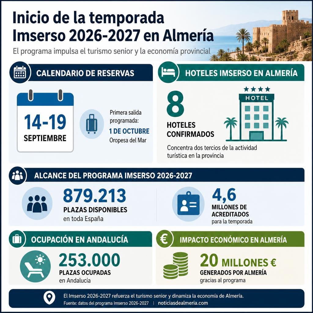 Imserso 2026 2027 Reserva Hoteles En Almer a Y Oropesa Del Mar 